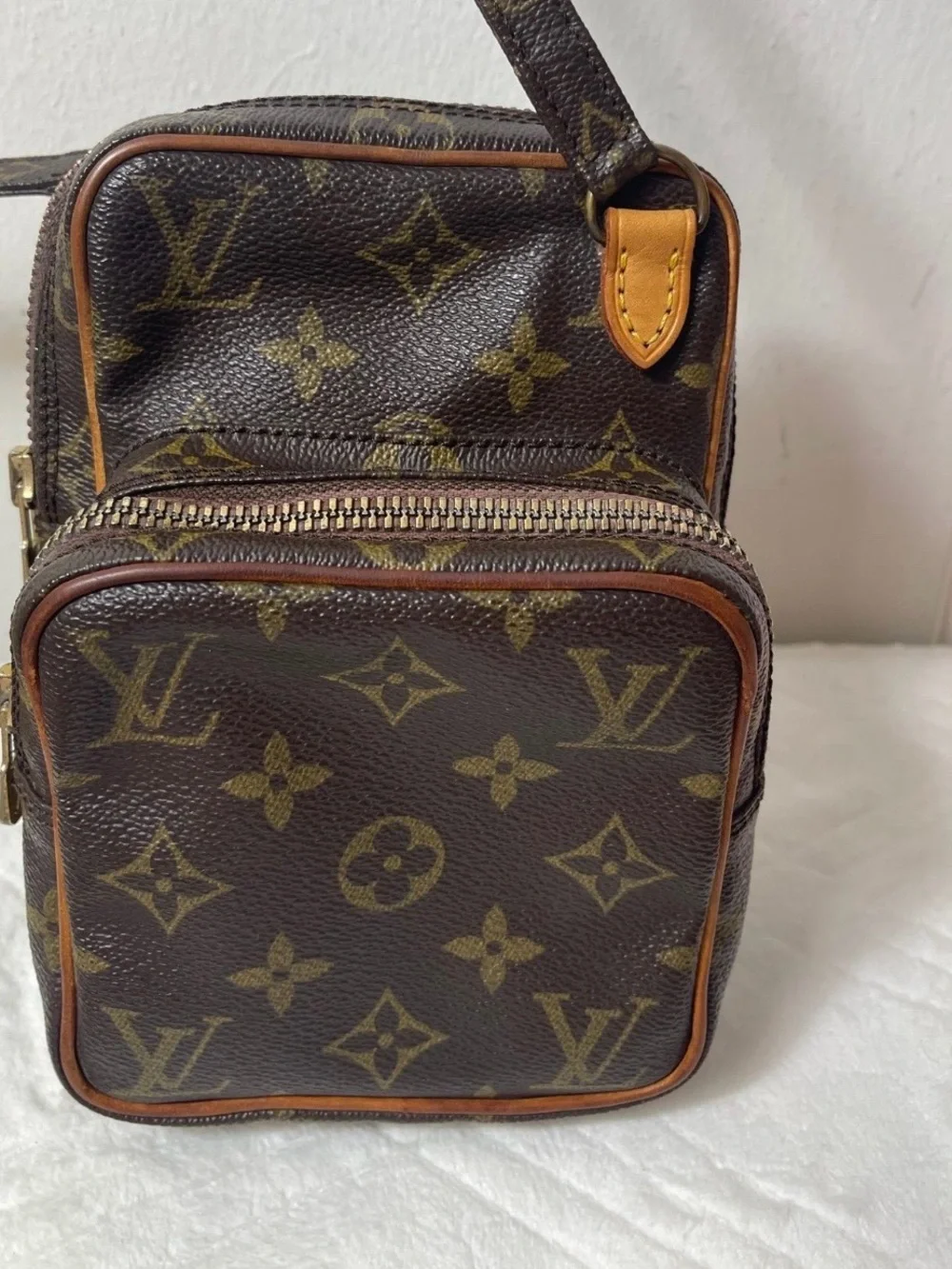 Vintage Louis Vuitton Monogram Canvas Mini Amazon Bag in Brown and Tan